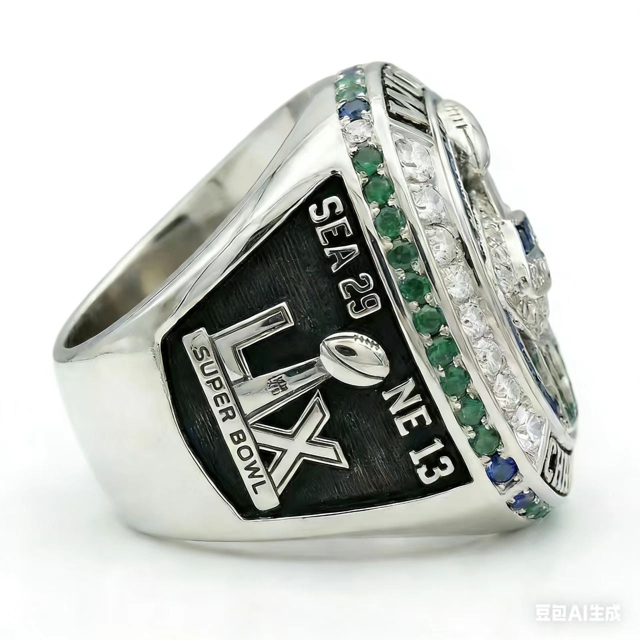 Seattle Seahawks SB Ring (2025) - Fan Edition (Ring + Trophy)