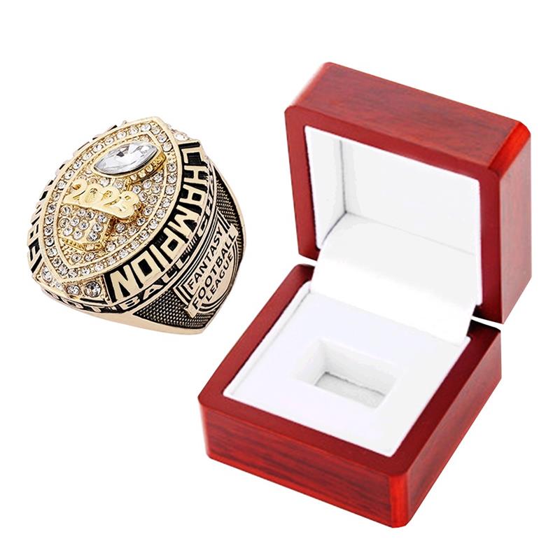 Fantasy League (FFL) 2023 Champion Ring + Wooden Box