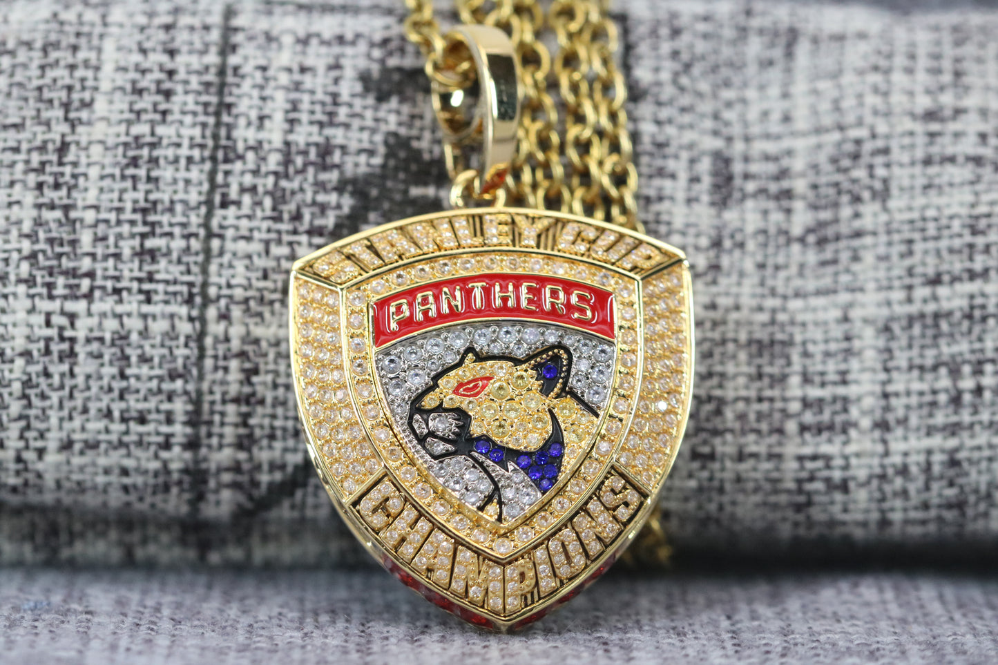 Florida Panthers Stanley Cup Championship Pendant Necklace (2024) - Premium Series