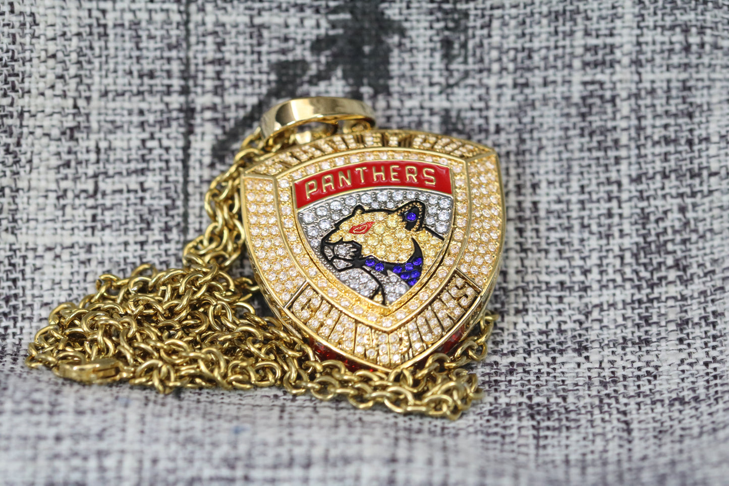 Florida Panthers Stanley Cup Championship Pendant Necklace (2024) - Premium Series