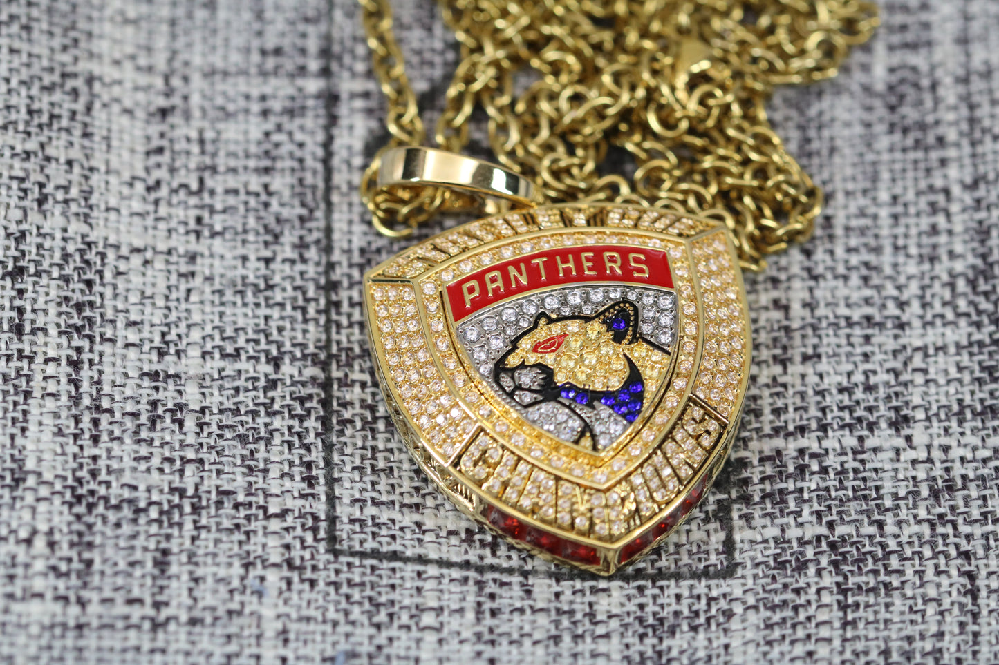 Florida Panthers Stanley Cup Championship Pendant Necklace (2024) - Premium Series