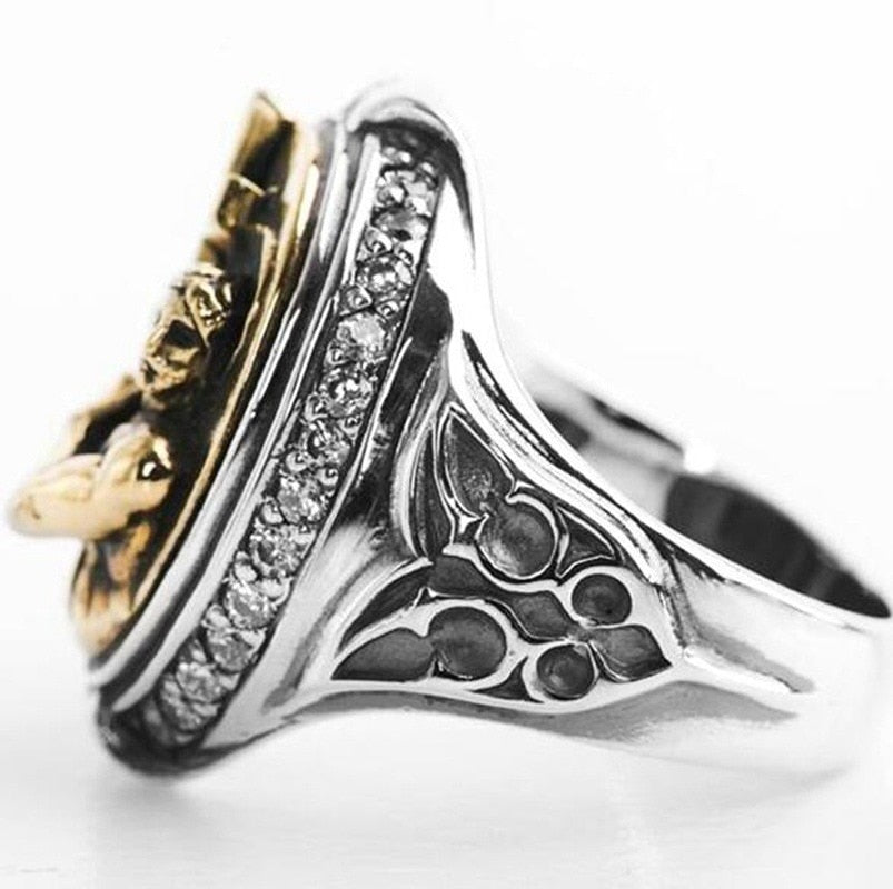 Cross Jesus Ring - Rings For Champs, NFL rings, MLB rings, NBA rings, NHL rings, NCAA rings, Super bowl ring, Superbowl ring, Super bowl rings, Superbowl rings, Dallas Cowboys