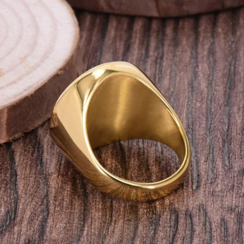 Classic Golden Eagle Six Trigrams Ring - Rings For Champs, NFL rings, MLB rings, NBA rings, NHL rings, NCAA rings, Super bowl ring, Superbowl ring, Super bowl rings, Superbowl rings, Dallas Cowboys