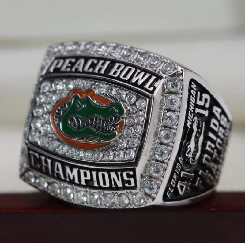 Florida Gators Peach Bowl College Football Championship Ring (2018) - Premium Series - Rings For Champs, NFL rings, MLB rings, NBA rings, NHL rings, NCAA rings, Super bowl ring, Superbowl ring, Super bowl rings, Superbowl rings, Dallas Cowboys