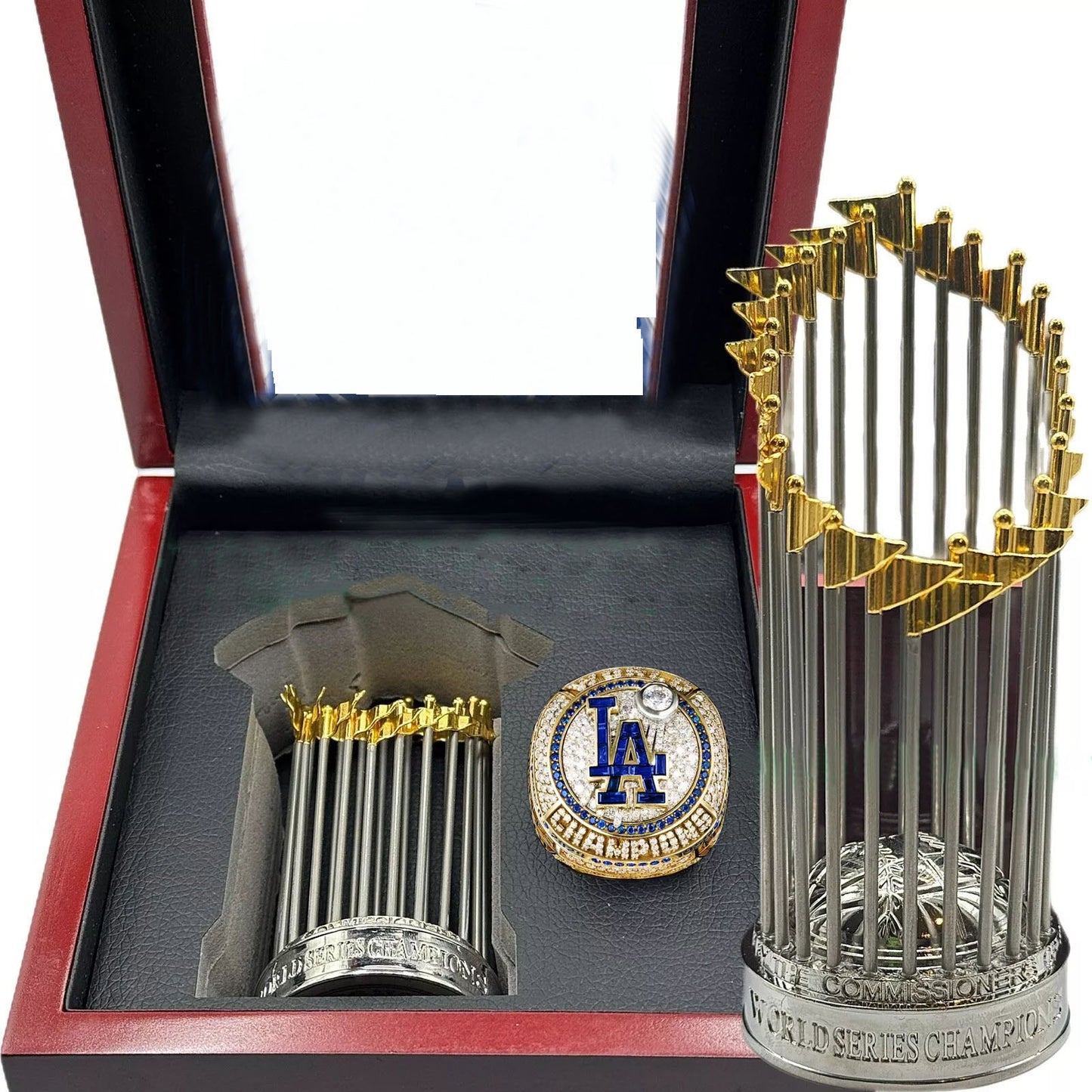 Los Angeles Dodgers Ring and Trophy (2025) - Zinc Alloy Version