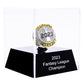 Fantasy League (FFL) 2023 Champion Ring + Display Stand