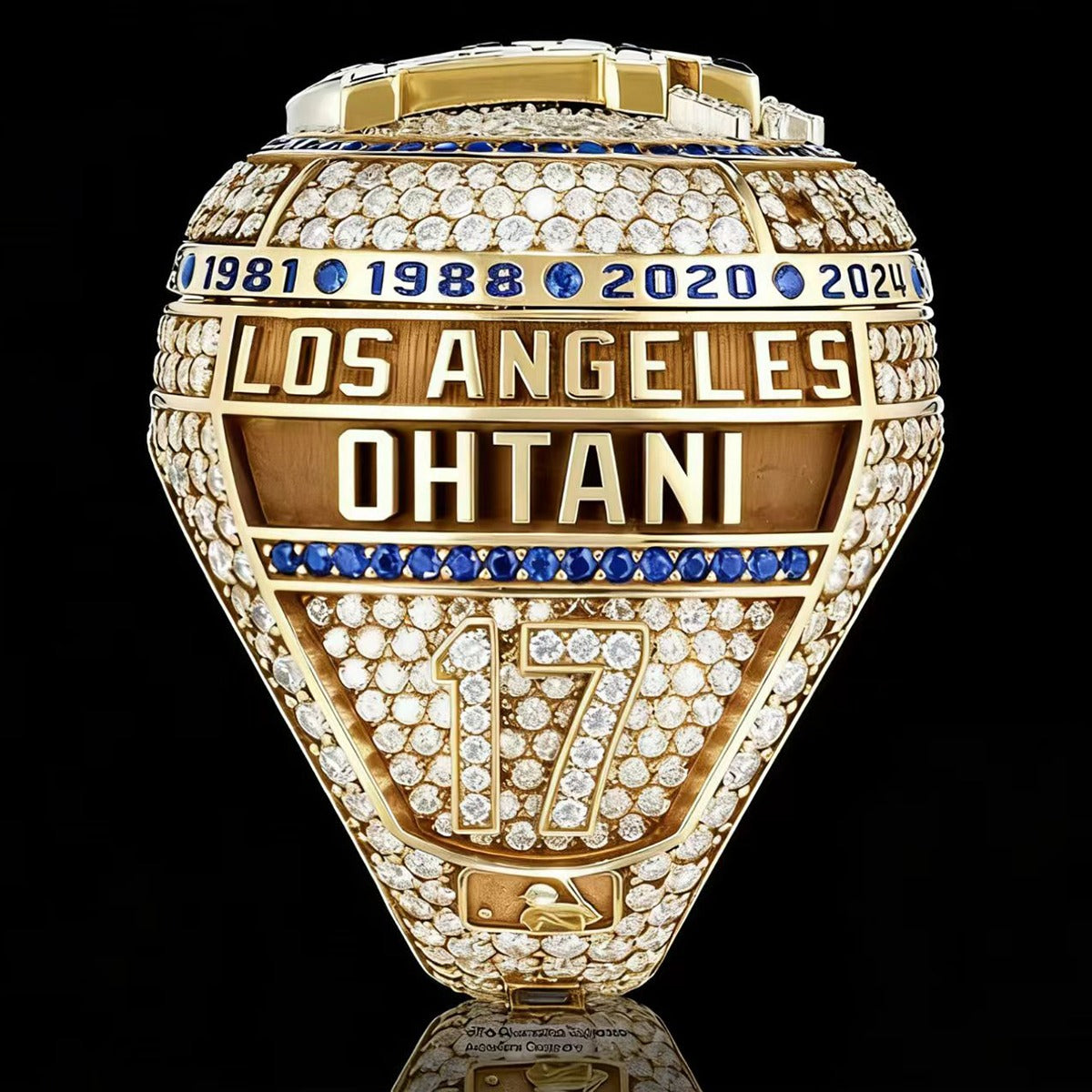 Los Angeles Dodgers Ring and Trophy (2025) - Zinc Alloy Version