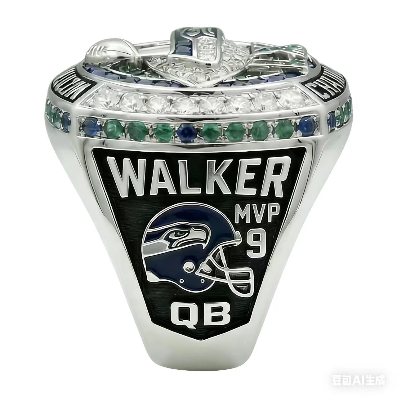 Seattle Seahawks SB Ring (2025) - Fan Edition (Ring + Trophy)