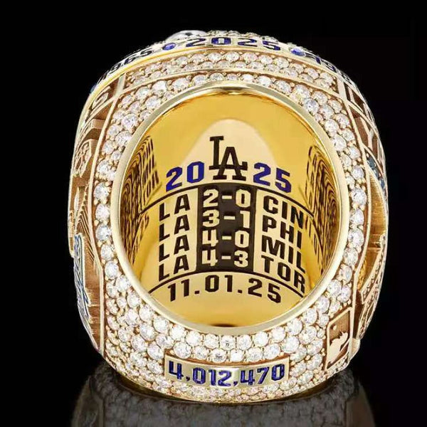2025 Los Angeles Dodgers World Series Championship Replica Ring – Back ...