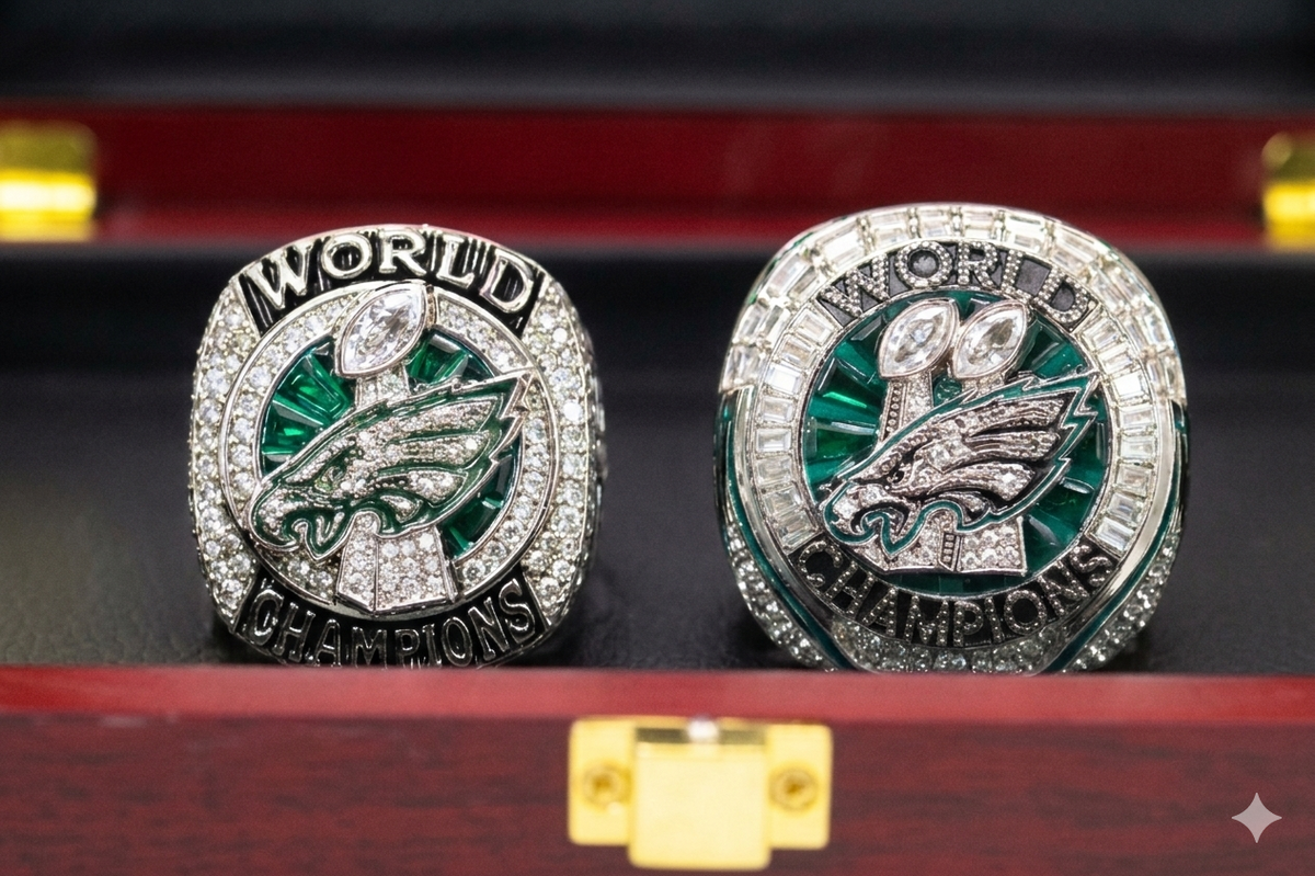 Sports Day Rings Philadelphia Eagles 2018 & 2024 Championship Ring Set – Game Day Rings