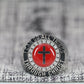 Christian Cross Blood Of Christ Ring - Diamond Halo Series - Rings For Champs, NFL rings, MLB rings, NBA rings, NHL rings, NCAA rings, Super bowl ring, Superbowl ring, Super bowl rings, Superbowl rings, Dallas Cowboys