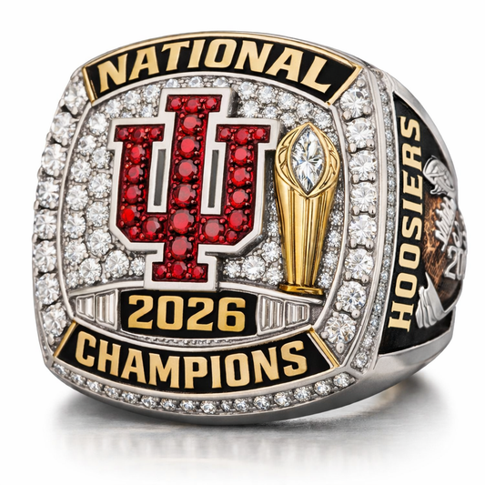 Indiana University Hoosiers College Football National Championship Ring (2026) - Premium Series (Copy)