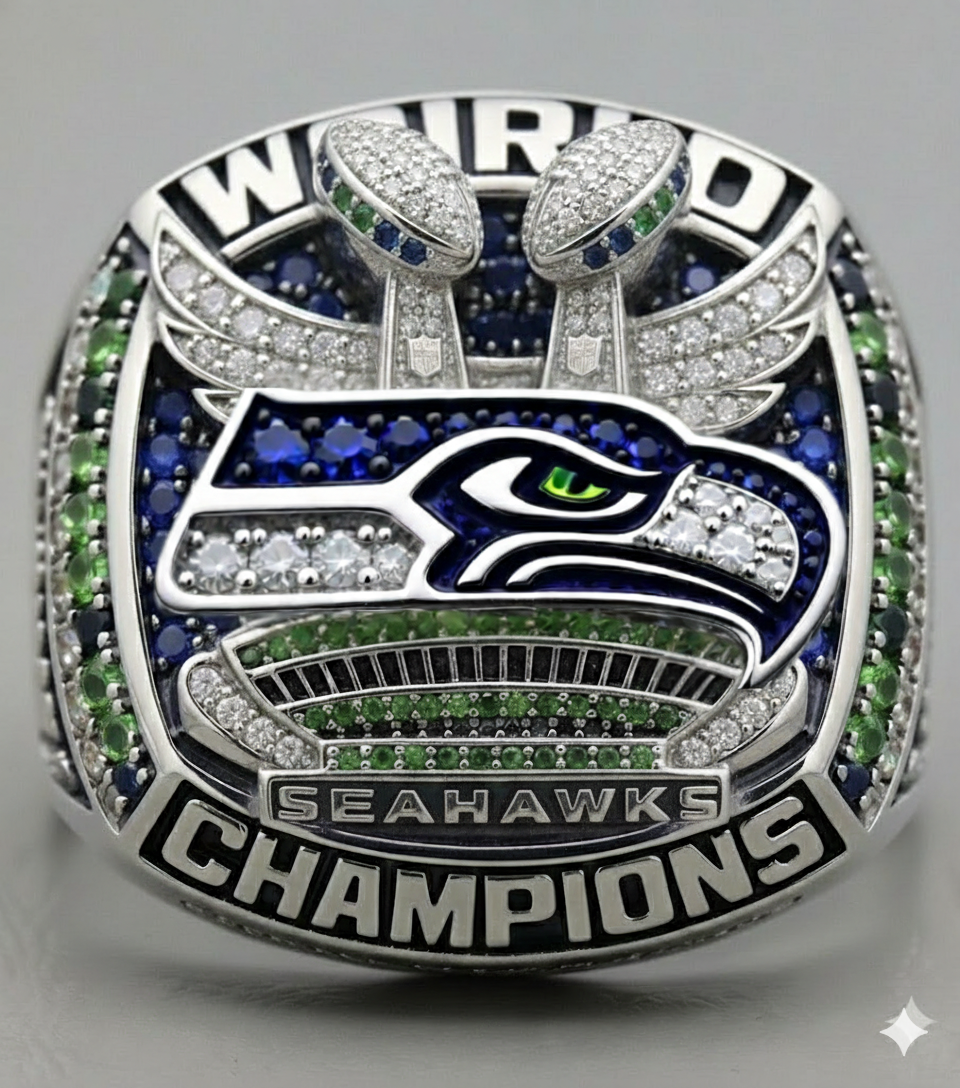 Secret Team Rings Seattle Seahawks SB Ring (2025) - Premium Series – Game Day Rings