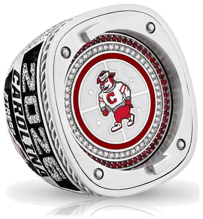 Carolina Hurricanes 2026 championship-inspired ring — Hidden Stormy detail