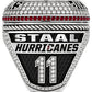 Carolina Hurricanes 2026 championship-inspired ring — Personalizable name and number side