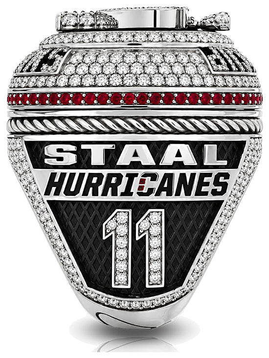 Carolina Hurricanes 2026 championship-inspired ring — Personalizable name and number side