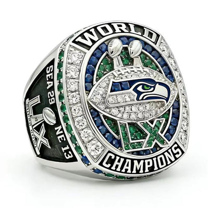 Seattle Seahawks SB Ring (2025) - Fan Edition (Ring + Trophy)