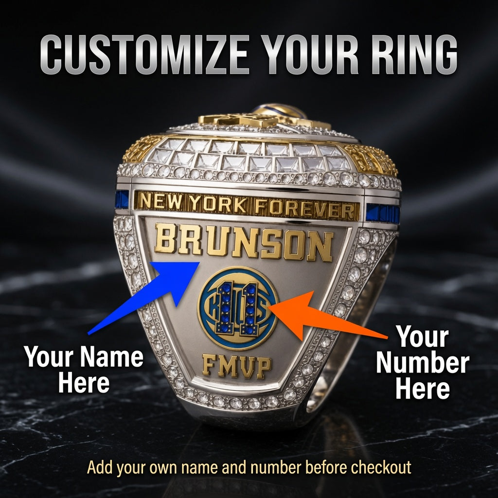 New York Knicks Basketball Championship Ring (2026) - Premium Series