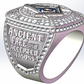 Ancient Free And Accepted Masons Ring (Eye Of The Providence) - Shine Series, Silver - Rings For Champs, NFL rings, MLB rings, NBA rings, NHL rings, NCAA rings, Super bowl ring, Superbowl ring, Super bowl rings, Superbowl rings, Dallas Cowboys
