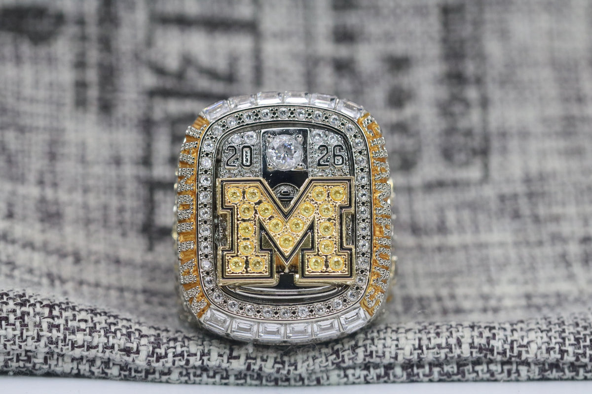 Michigan 2026 Premium basketball championship fan ring — angled view