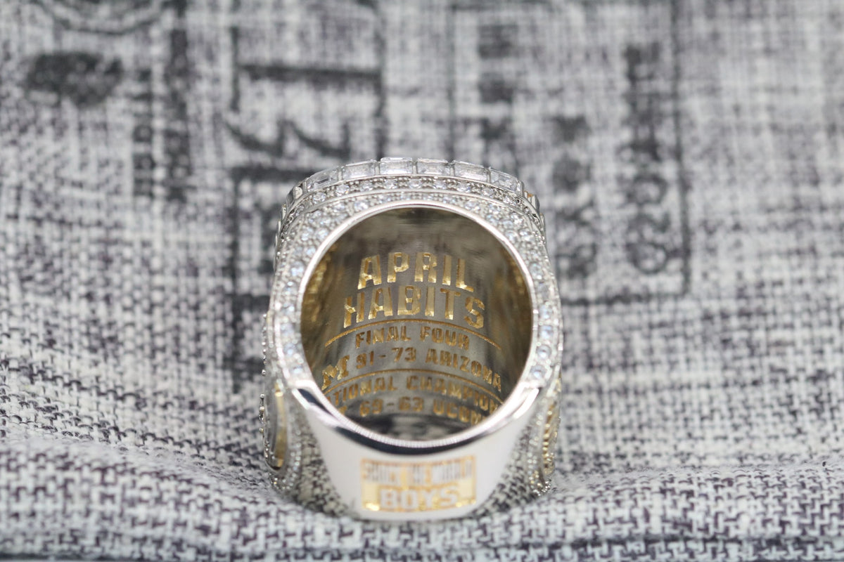 Michigan 2026 Premium basketball championship fan ring — engraved interior