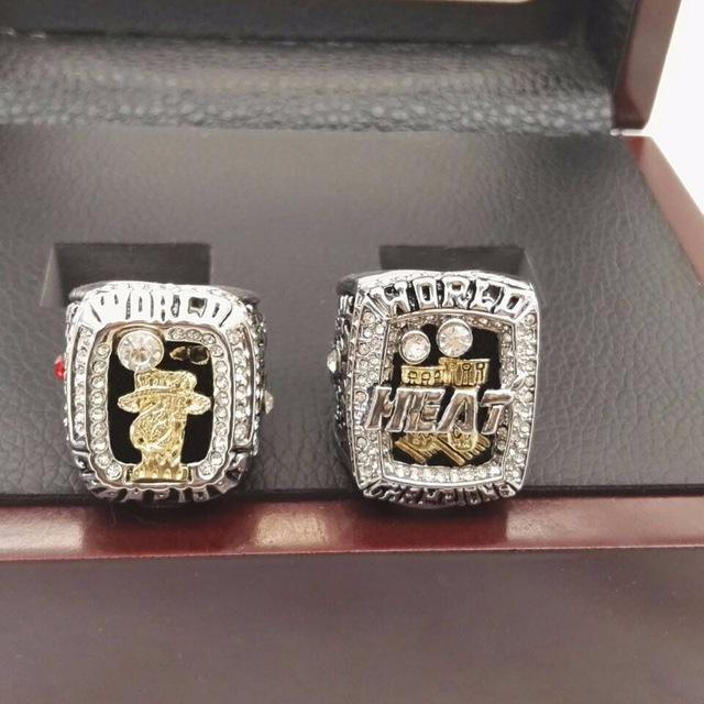 Miami Heat NBA Championship 2 Ring Set (2012, 2013) – Game Day Rings
