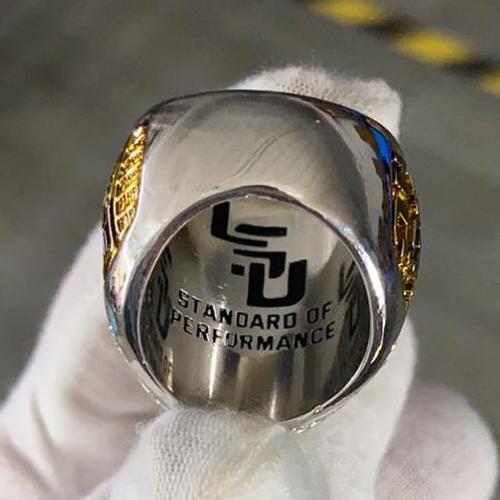 Louisiana State University (LSU) College Football National Championship Ring (2019) - Standard Series - Rings For Champs, NFL rings, MLB rings, NBA rings, NHL rings, NCAA rings, Super bowl ring, Superbowl ring, Super bowl rings, Superbowl rings, Dallas Cowboys