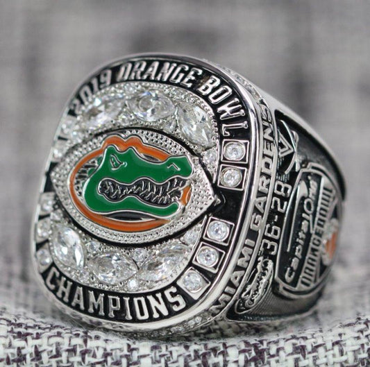 Florida Gators College Football Orange Bowl Championship Ring (2019) - Premium Series - Rings For Champs, NFL rings, MLB rings, NBA rings, NHL rings, NCAA rings, Super bowl ring, Superbowl ring, Super bowl rings, Superbowl rings, Dallas Cowboys