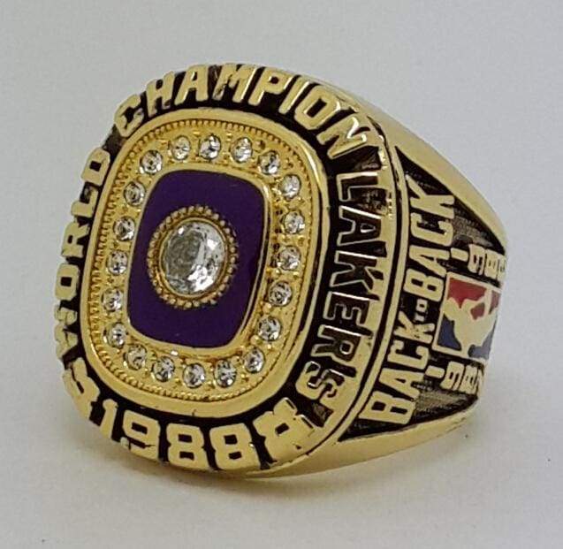 Nba 8 Rings Los Angeles Lakers NBA Championship Ring (1988) - Premium Series – Game ...