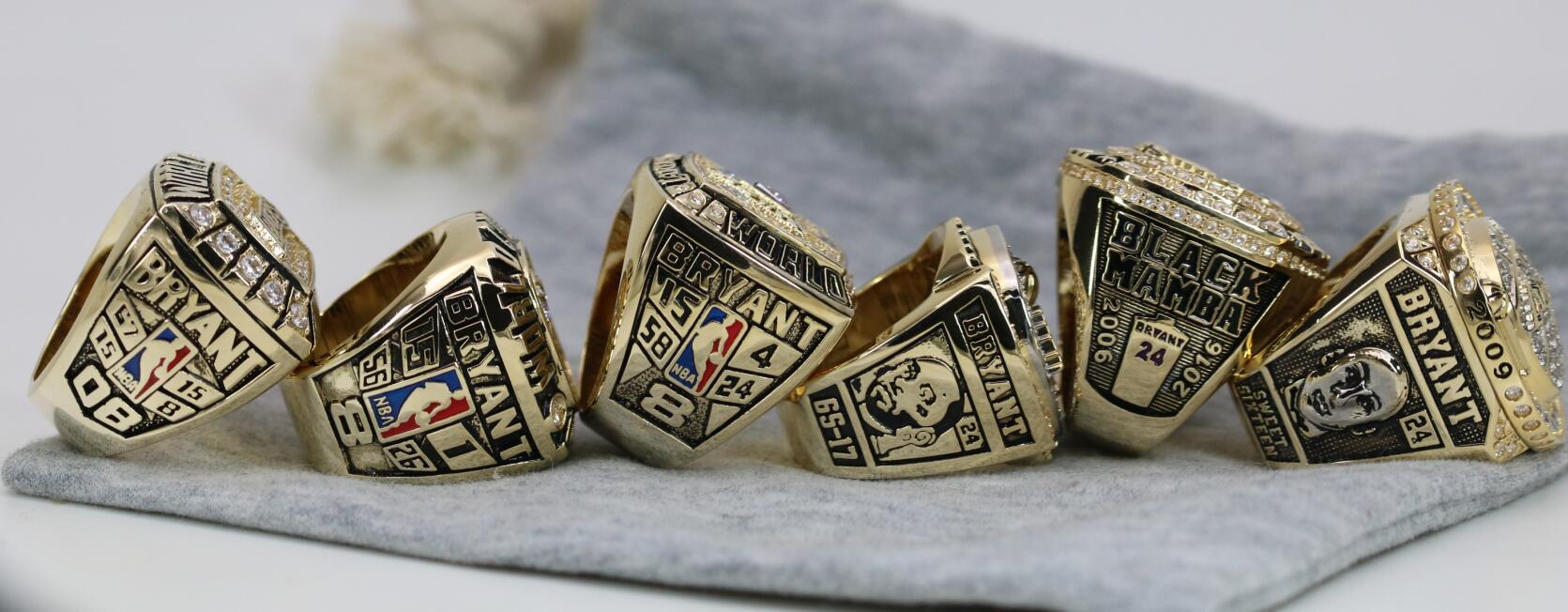 Los Angeles Lakers NBA Championship Ring 6 Ring Set (2000, 2001, 2002, 2009, 2010, Kobe) - Premium Series - Rings For Champs, NFL rings, MLB rings, NBA rings, NHL rings, NCAA rings, Super bowl ring, Superbowl ring, Super bowl rings, Superbowl rings, Dallas Cowboys