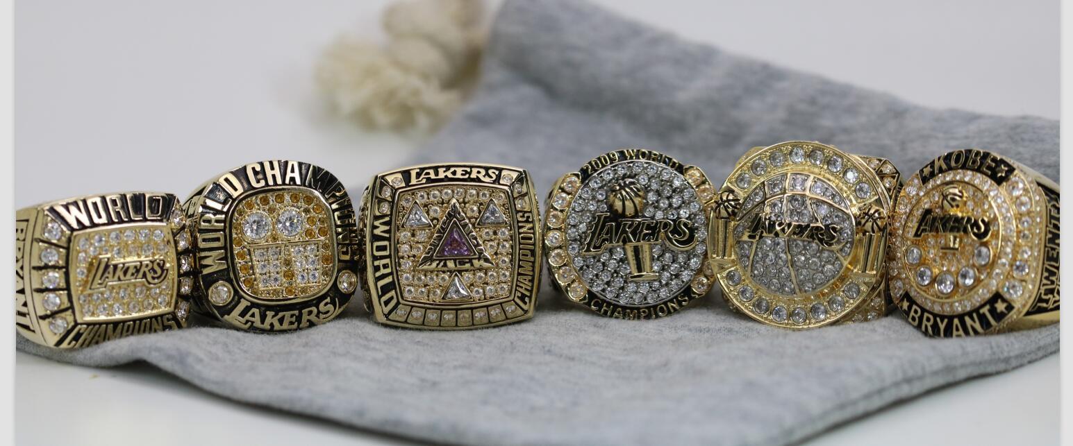 Los Angeles Lakers NBA Championship Ring 6 Ring Set (2000, 2001, 2002, 2009, 2010, Kobe) - Premium Series - Rings For Champs, NFL rings, MLB rings, NBA rings, NHL rings, NCAA rings, Super bowl ring, Superbowl ring, Super bowl rings, Superbowl rings, Dallas Cowboys