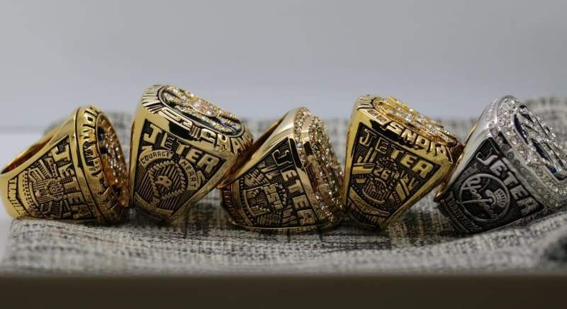 New York Yankees World Series Ring Set (1996, 1998, 1999, 2000, 2009) - Premium Series - Rings For Champs, NFL rings, MLB rings, NBA rings, NHL rings, NCAA rings, Super bowl ring, Superbowl ring, Super bowl rings, Superbowl rings, Dallas Cowboys