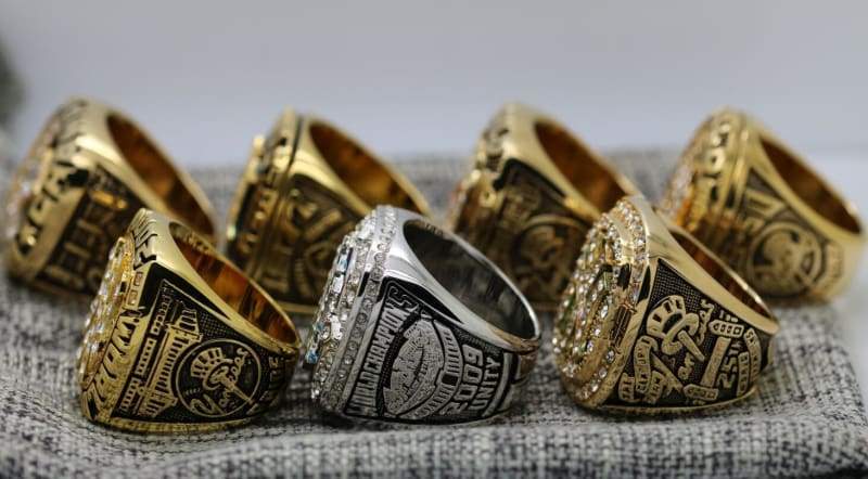 New York Yankees World Series Ring Set of 7 (1977, 1978, 1996, 1998, 1999, 2000, 2009) - Premium Series - Rings For Champs, NFL rings, MLB rings, NBA rings, NHL rings, NCAA rings, Super bowl ring, Superbowl ring, Super bowl rings, Superbowl rings, Dallas Cowboys