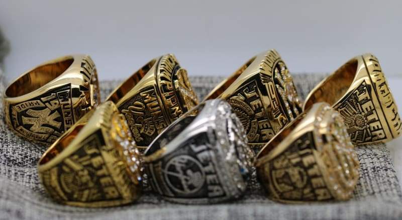 New York Yankees World Series Ring Set of 7 (1977, 1978, 1996, 1998, 1999, 2000, 2009) - Premium Series - Rings For Champs, NFL rings, MLB rings, NBA rings, NHL rings, NCAA rings, Super bowl ring, Superbowl ring, Super bowl rings, Superbowl rings, Dallas Cowboys
