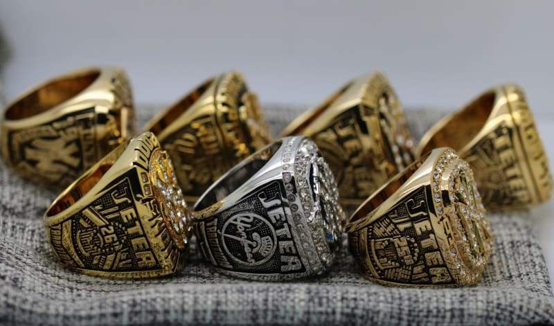 New York Yankees World Series Ring Set of 7 (1977, 1978, 1996, 1998, 1999, 2000, 2009) - Premium Series - Rings For Champs, NFL rings, MLB rings, NBA rings, NHL rings, NCAA rings, Super bowl ring, Superbowl ring, Super bowl rings, Superbowl rings, Dallas Cowboys